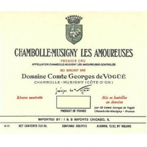 Бургундское вино Comte Georges de Vogue  Les Amoureuses Chambolle-Musigny 1er Cru
