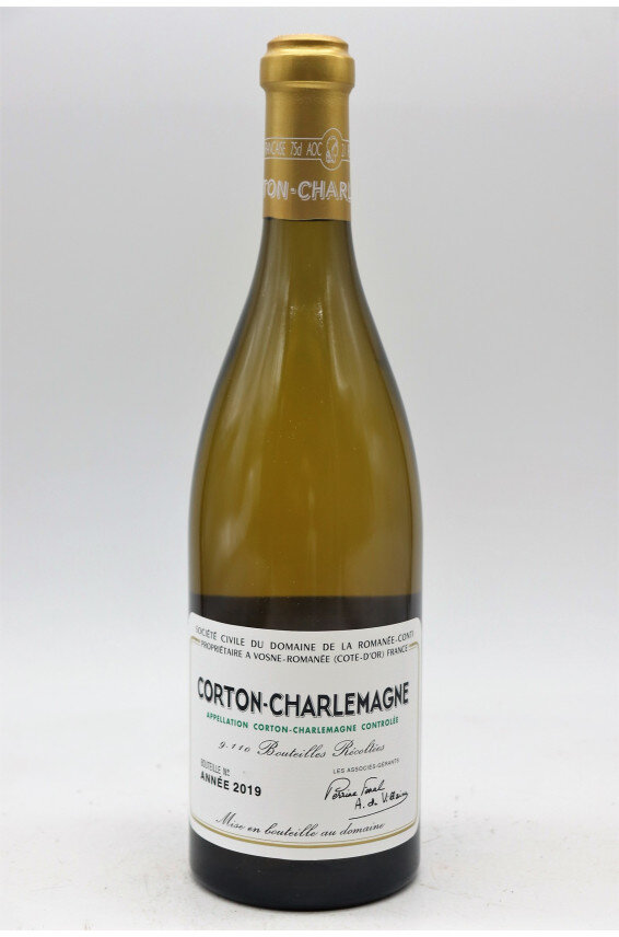 Бургундское вино Corton-Charlemagne 2020 . Domaine de la Romanee Conti 